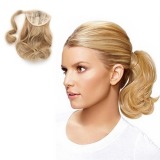 Coada de par  Veritable , lungime 55 cm , culoare blond aluna ( # 12 )
